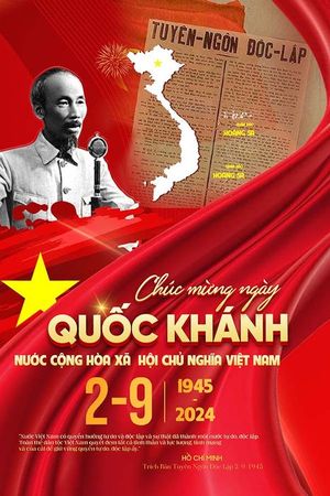 Poster chào mừng kỉ niệm ngày Quốc khánh 2-9 file PSD mẫu CR1008
