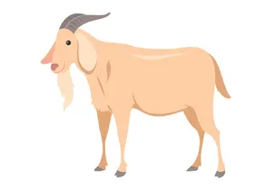 Hình ảnh chú dê file vector mẫu KS531