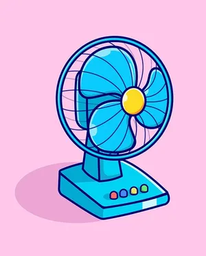 Hình ảnh cái quạt điện file vector mẫu OC88
