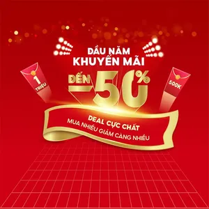 Poster Khuyến Mãi Tết Đến 50% - Thiết Kế Vector EPS Độc Đáo