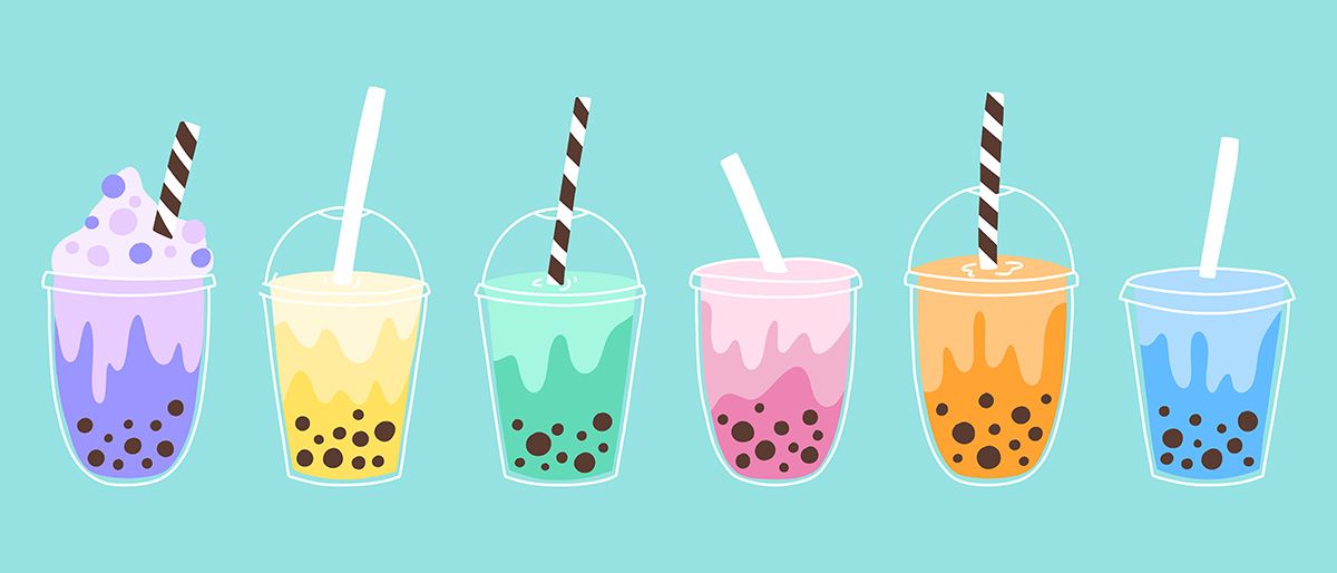 Hình ảnh trà sữa file vector mẫu CR704