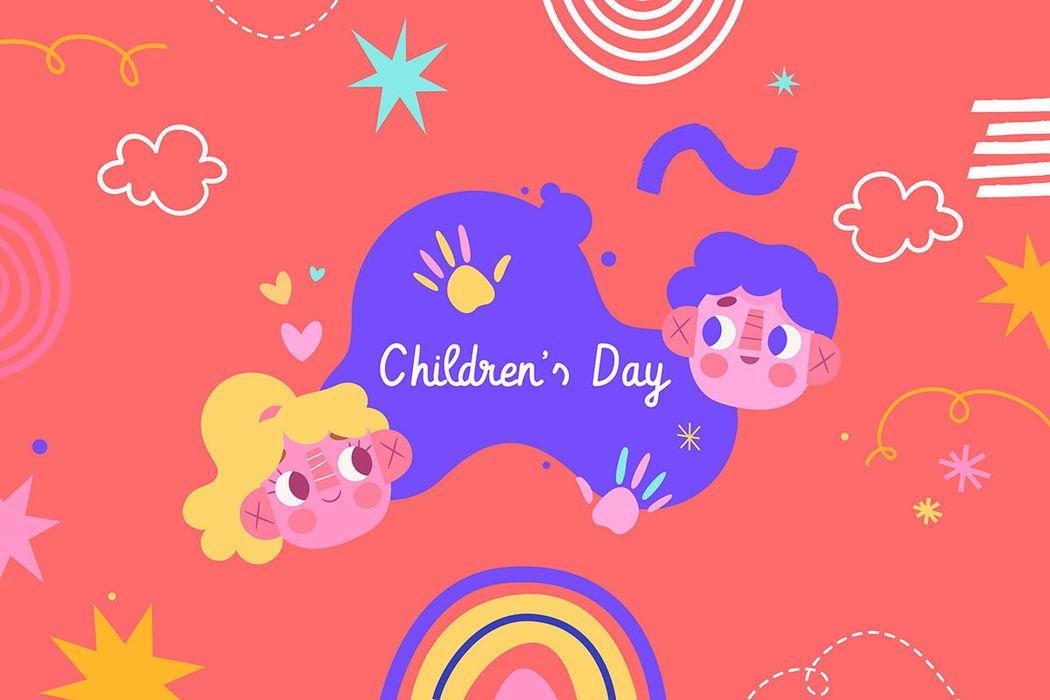 Banner trẻ em cùng nhau vui chơi file vector mẫu CR1272