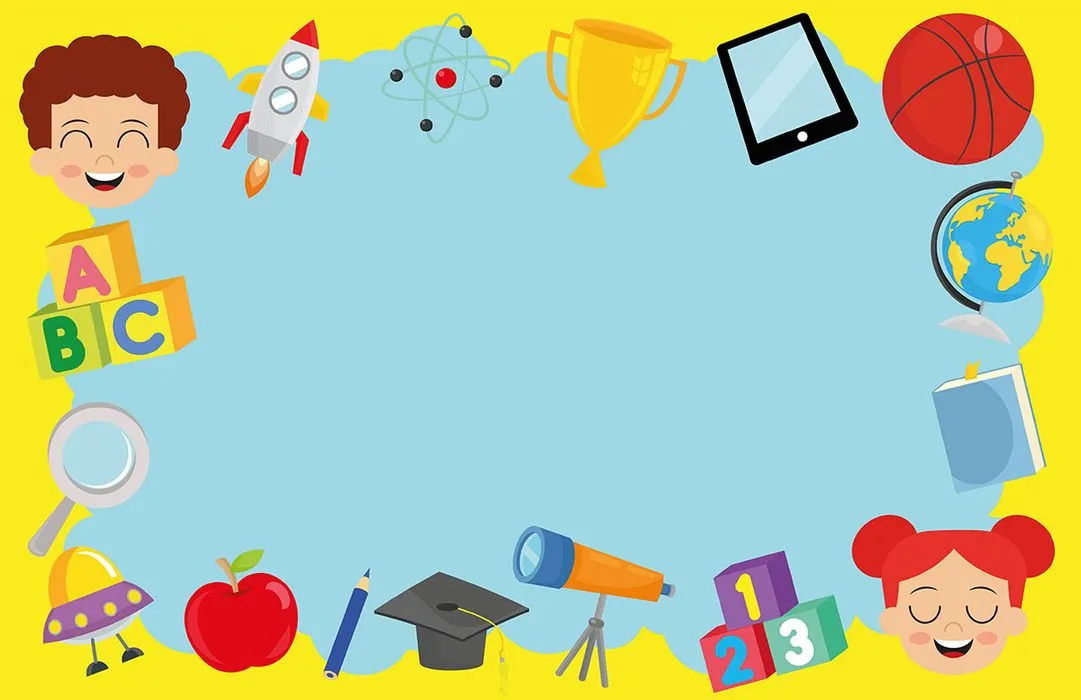 Background bé hoc vẽ file vector mẫu KS281