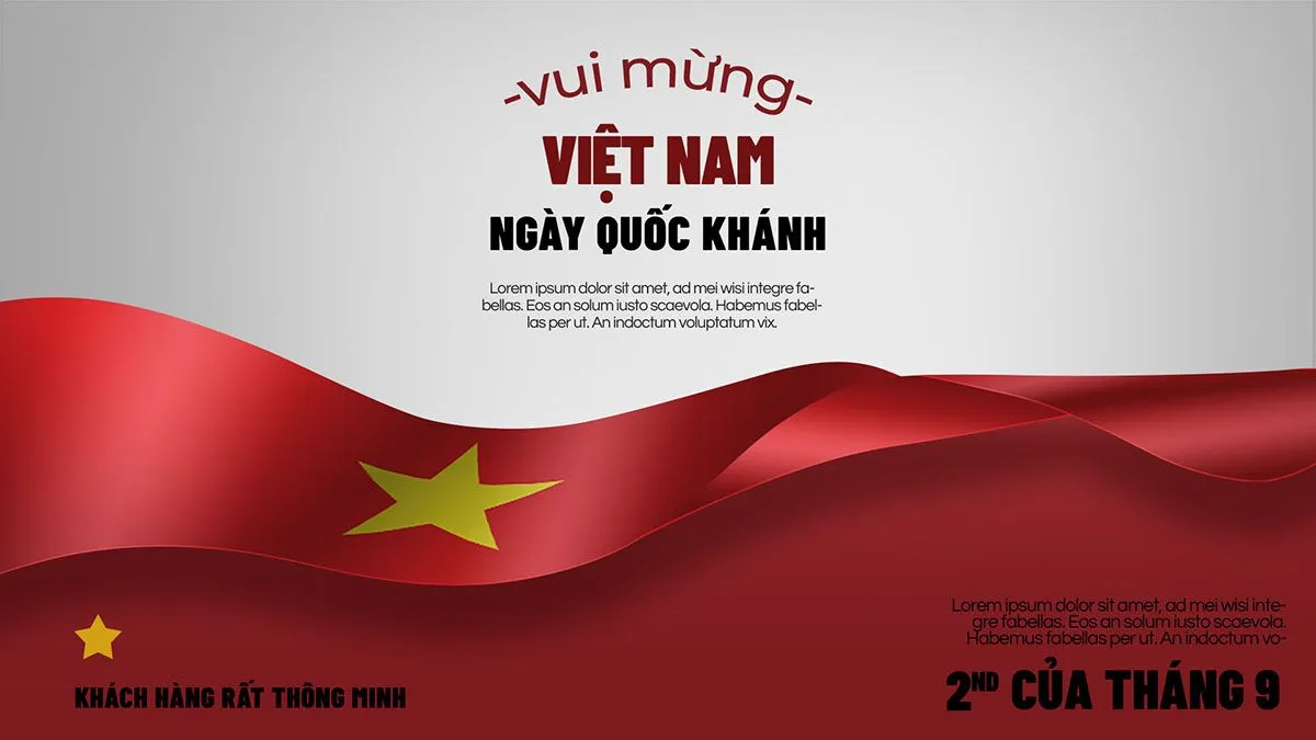 Banner chào mừng ngày quốc khánh 2-9 file PSD mẫu KT42