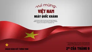 Banner chào mừng ngày quốc khánh 2-9 file PSD mẫu KT42