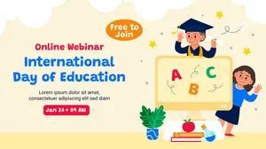 Banner học tập edu file vector mẫu KS160