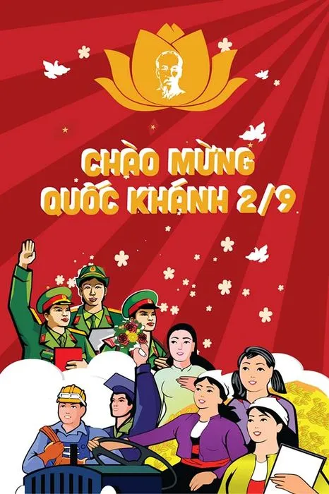 Poster chào mừng ngày quốc khánh file vector mẫu KT6