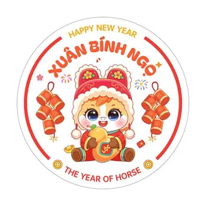 Linh Vật Ngựa Tết Nguyên Đán 2026 - Xuân Bính Ngọ Vector EPS
