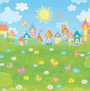 Background trường học của bé file vector mẫu KS136