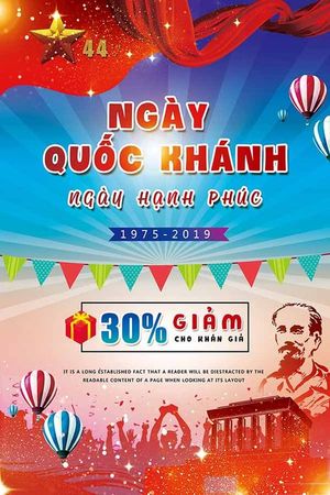 Poster chào mừng ngày quốc khánh 2/9 file PSD mẫu CR1321