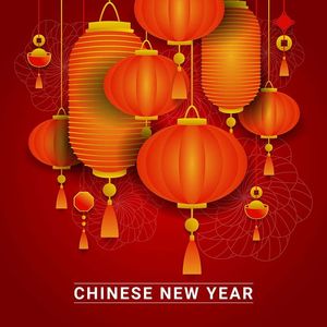 Poster đèn lồng trang trí dịp tết file vector mẫu CR489