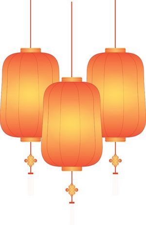 Hình ảnh đèn lồng trang trí dịp tết cổ truyền file vector mẫu CR431