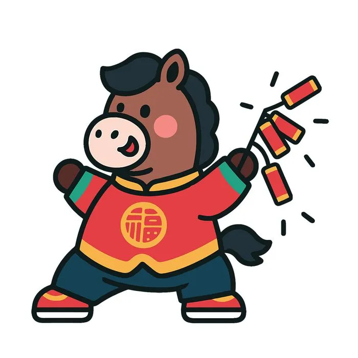 Linh Vật Ngựa Tết Bính Ngọ 2026 Minh Họa Vector Dễ Thương