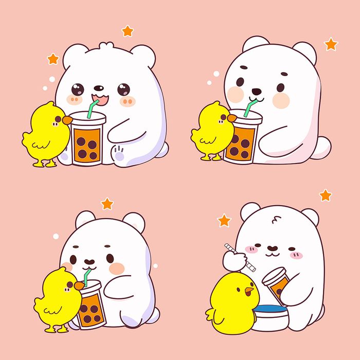 Bộ sưu tập hình ảnh chú gấu cute file vector mẫu CR51