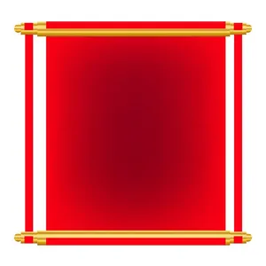 Câu đối Tết Vector Đỏ Cuộn Khung Vàng – Thiết Kế Tết Nguyên Đán