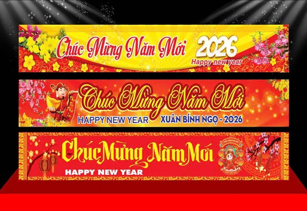 Banner Tết 2026 Đa Dạng - File CDR Chỉnh Sửa Dễ Dàng