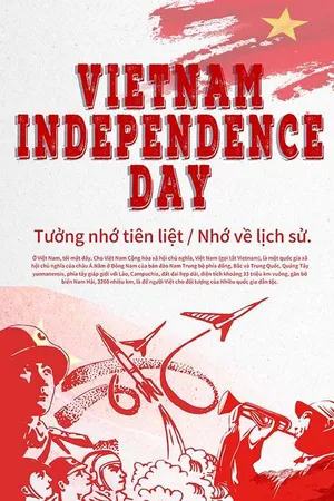 Poster chào mừng lễ quốc khánh 2-9 file PSD mẫu KT82