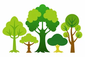 Bộ sưu tập cây xanh file vector mẫu KK70