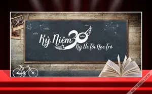 Kỷ Niệm Ngày Ra Trường 30 Năm - Thiết Kế Bảng Đen Hoài Niệm