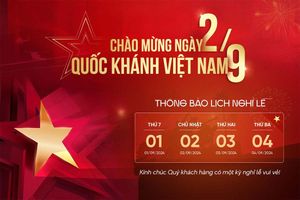 Banner lịch nghỉ lễ Quốc khánh 2-9 file PSD mẫu CR1017