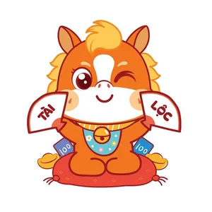 Linh Vật Ngựa Tết Tài Lộc - Vui Nhộn & Dễ Thương