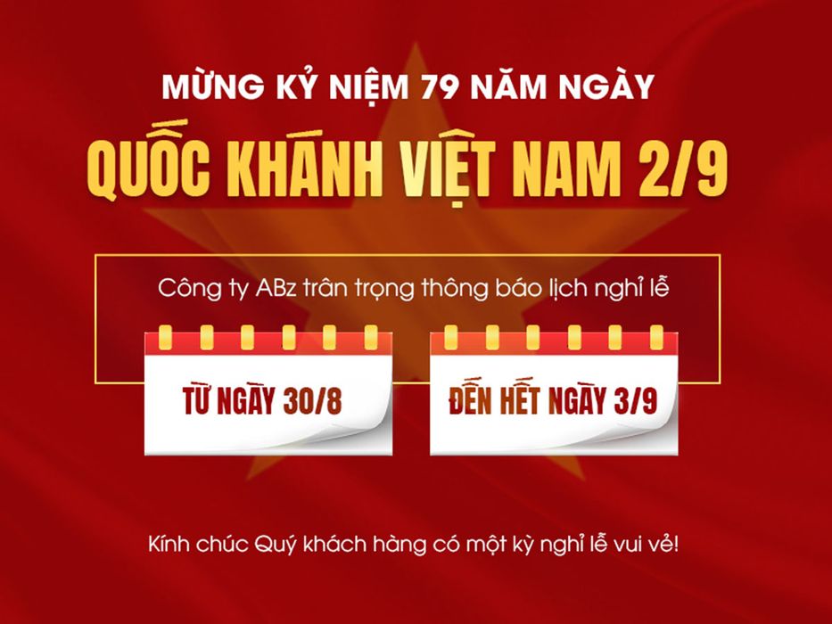 Banner thông báo nghỉ lễ quốc khánh 2-9 file PSD mẫu CR1372