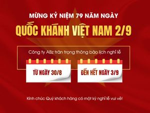 Banner thông báo nghỉ lễ quốc khánh 2-9 file PSD mẫu CR1372