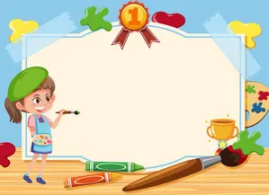 Background bé tập vẽ file vector mẫu KS273