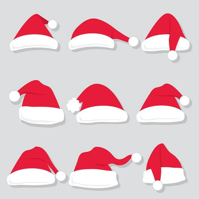 Hình ảnh chiếc mũ ông già noel file vector mẫu CR1808