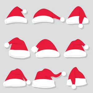 Hình ảnh chiếc mũ ông già noel file vector mẫu CR1808
