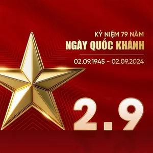 Banner thông báo lịch nghỉ lễ quốc khánh 2-9 file PSD mẫu KT104