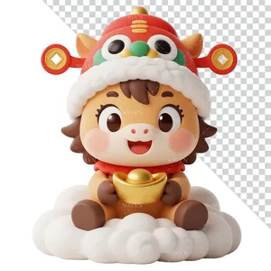 Linh Vật Con Ngựa Tết Nguyên Đán 2026 Minh Họa PNG Trong Suốt