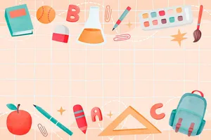 Background học tập edu file vector mẫu KS255