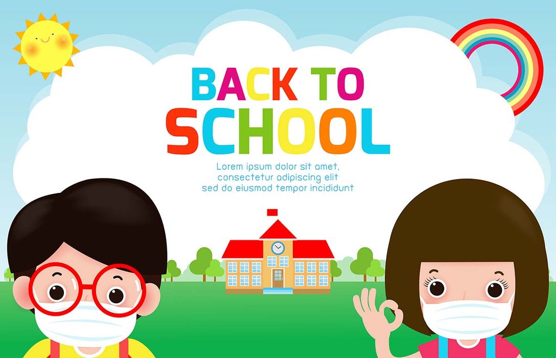 Banner bé học tập edu file vector mẫu CR245