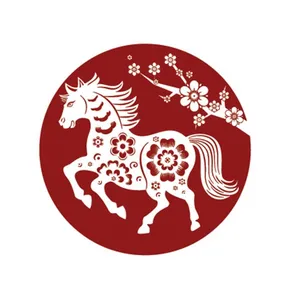 Linh Vật Ngựa Tết Nguyên Đán - Thiết Kế Vector EPS Độc Đáo