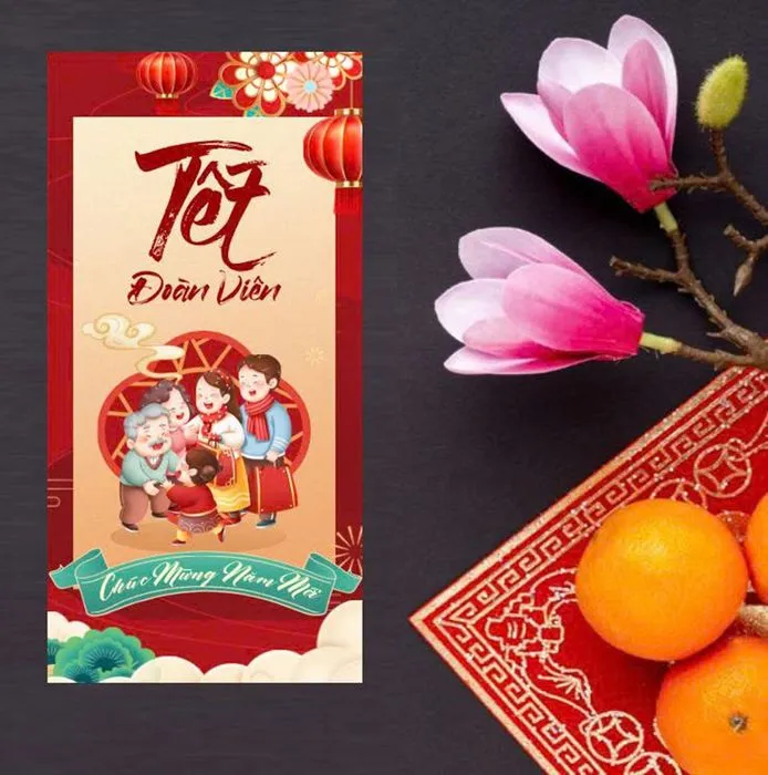 Mẫu Lì Xì Tết 2026 Phong Cách Gia Đình Hạnh Phúc - CDR