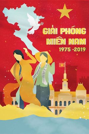 Poster chào mừng ngày giải phóng miền nam file vector mẫu CR1387