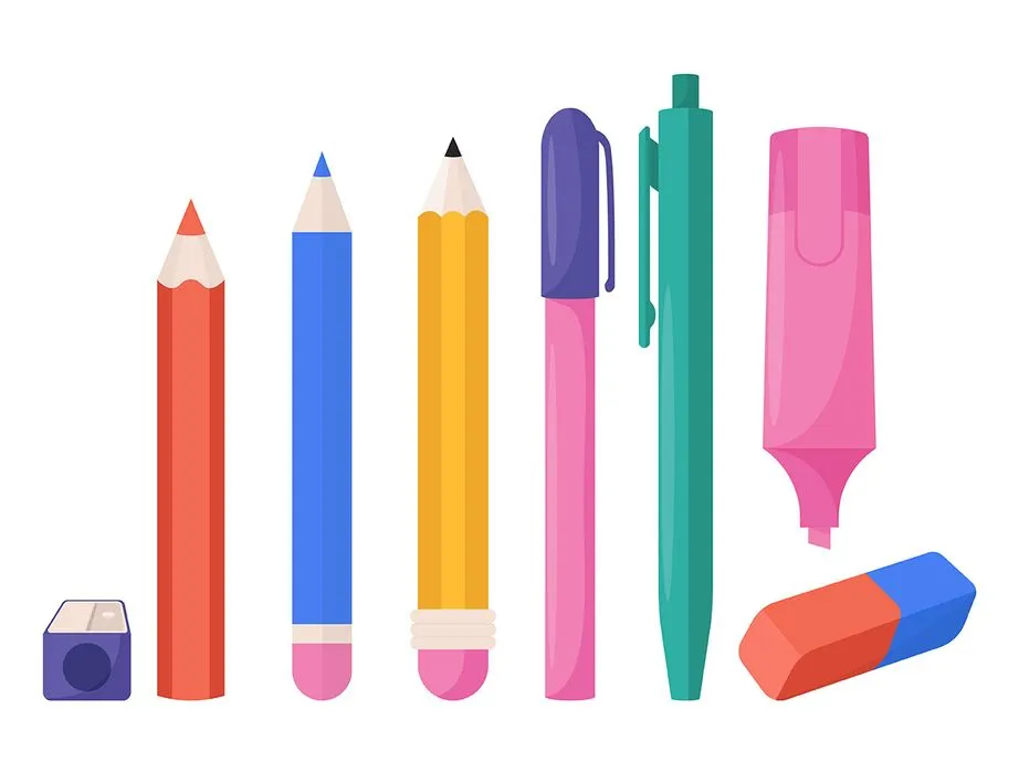 Bộ sưu tập bút chì file vector mẫu HH92