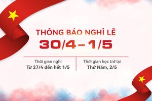 Poster chào mừng ngày 30/4 - 1/5 file vector mẫu CR1395