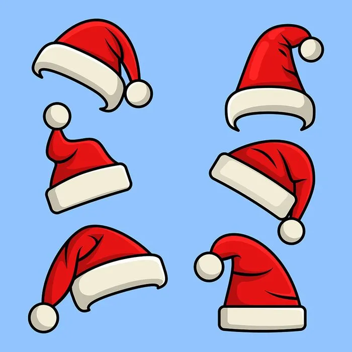 Hình ảnh chiếc mũ ông già noel file vector mẫu CR1843