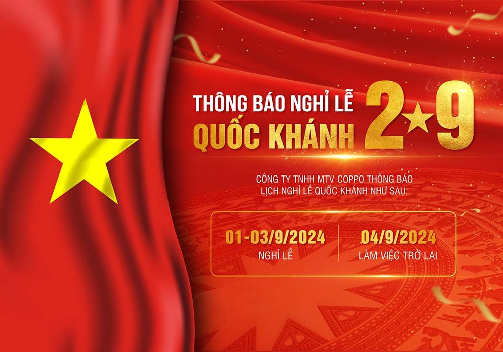 Banner thông báo nghỉ lễ 2-9 file vector mẫu CR1002