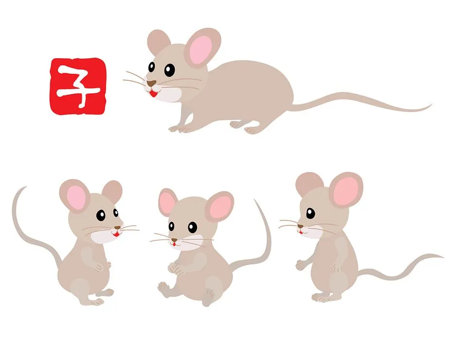 Chuột Hoạt Hình Dễ Thương - Minh Họa Vector Ngộ Nghĩnh