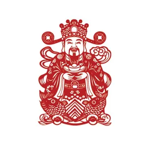 Thần Tài Tết Vector - Minh Họa May Mắn & Thịnh Vượng (EPS)