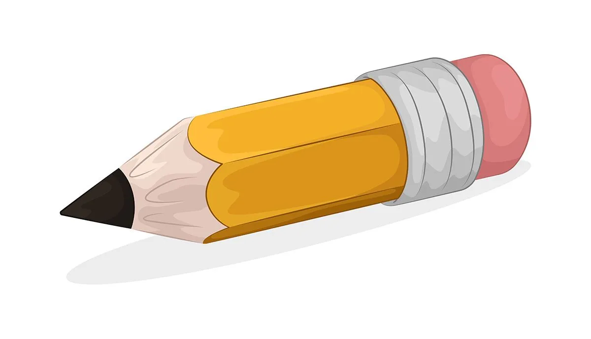 Hình ảnh cây bút chì file vector mẫu HH47