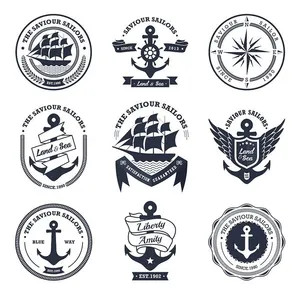 Bộ sưu tập con thuyền buồm file vector mẫu HH143