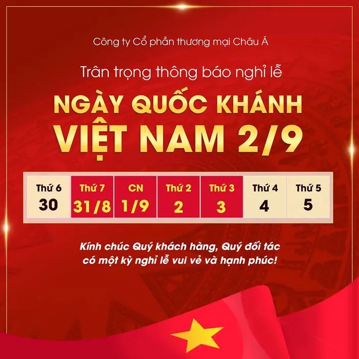 Banner thông báo lịch nghỉ lễ quốc khánh 2-9 file PSD mẫu KT91