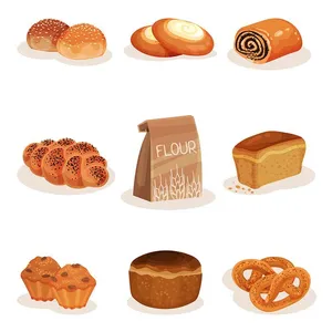 Bộ Sưu Tập Bánh Mì Minh Họa Đa Dạng - Thiết Kế Vector EPS