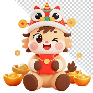 Linh Vật Ngựa Tết Nguyên Đán Dễ Thương - Hình Minh Họa PNG