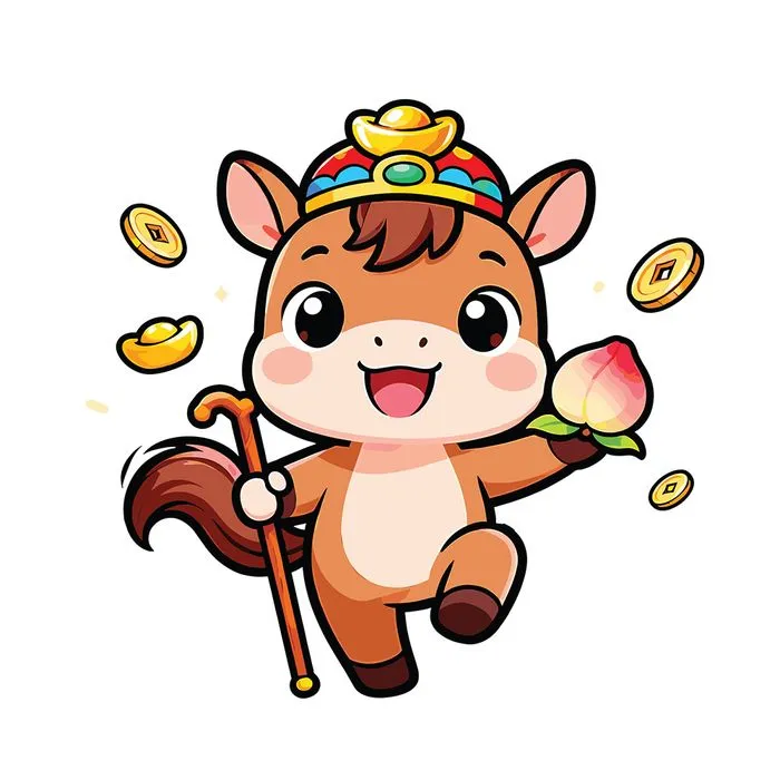 Linh Vật Ngựa Tết Bính Ngọ 2026 - Hình Minh Họa Vector EPS Độc Đáo