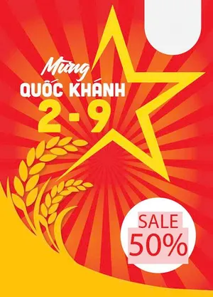 Poster chào mừng ngày quốc khánh file vector mẫu KT3